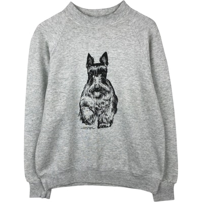 古着 90年代 フルーツオブザルーム FRUIT OF THE LOOM COMING & GOING DESIGNS 犬柄 アニマル スウェットシャツ トレーナー カナダ製 メンズM相当 ヴィンテージ/eaa647514
