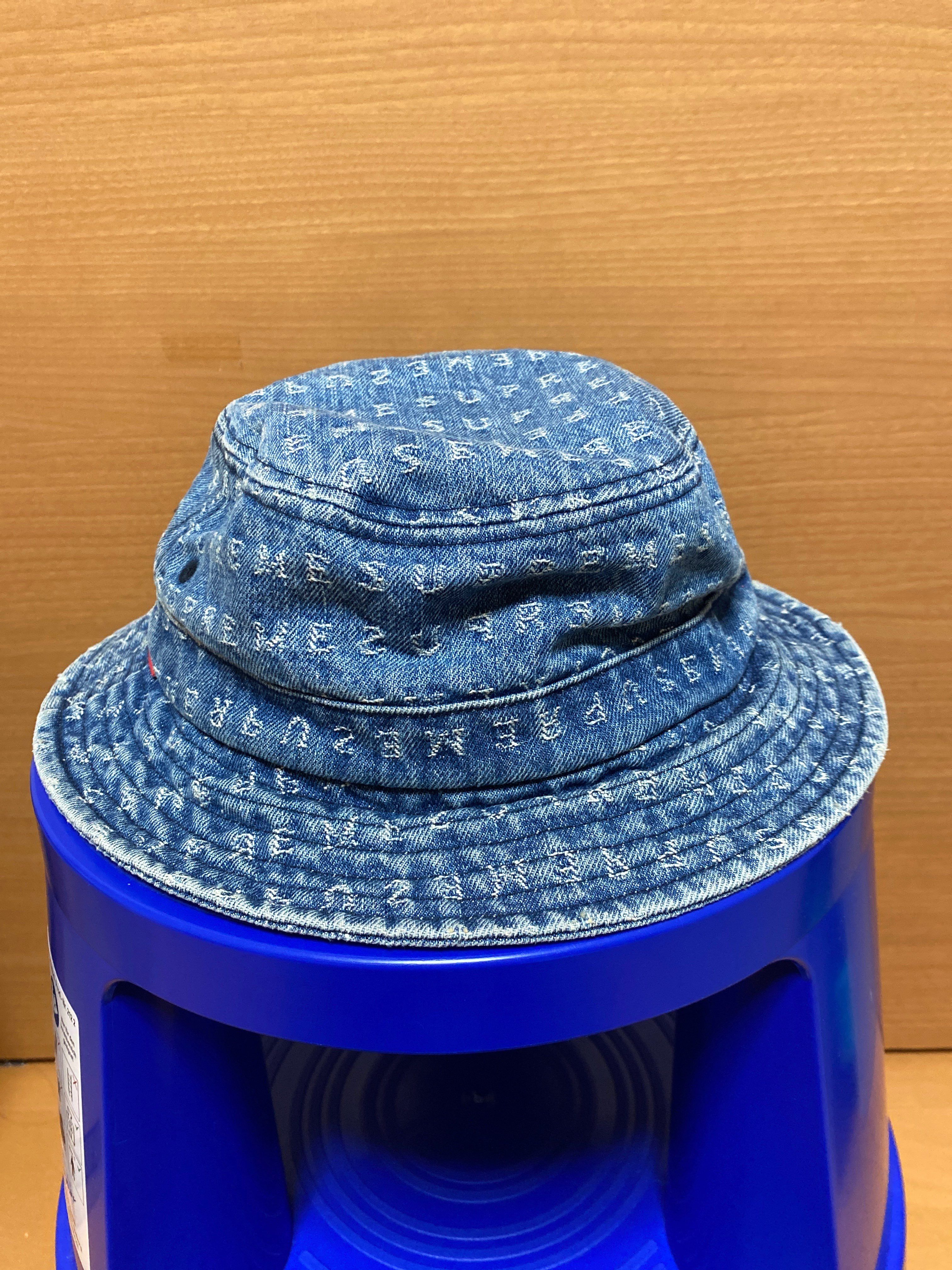 Supreme Jacquard Logos Denim Crusher "Blue"