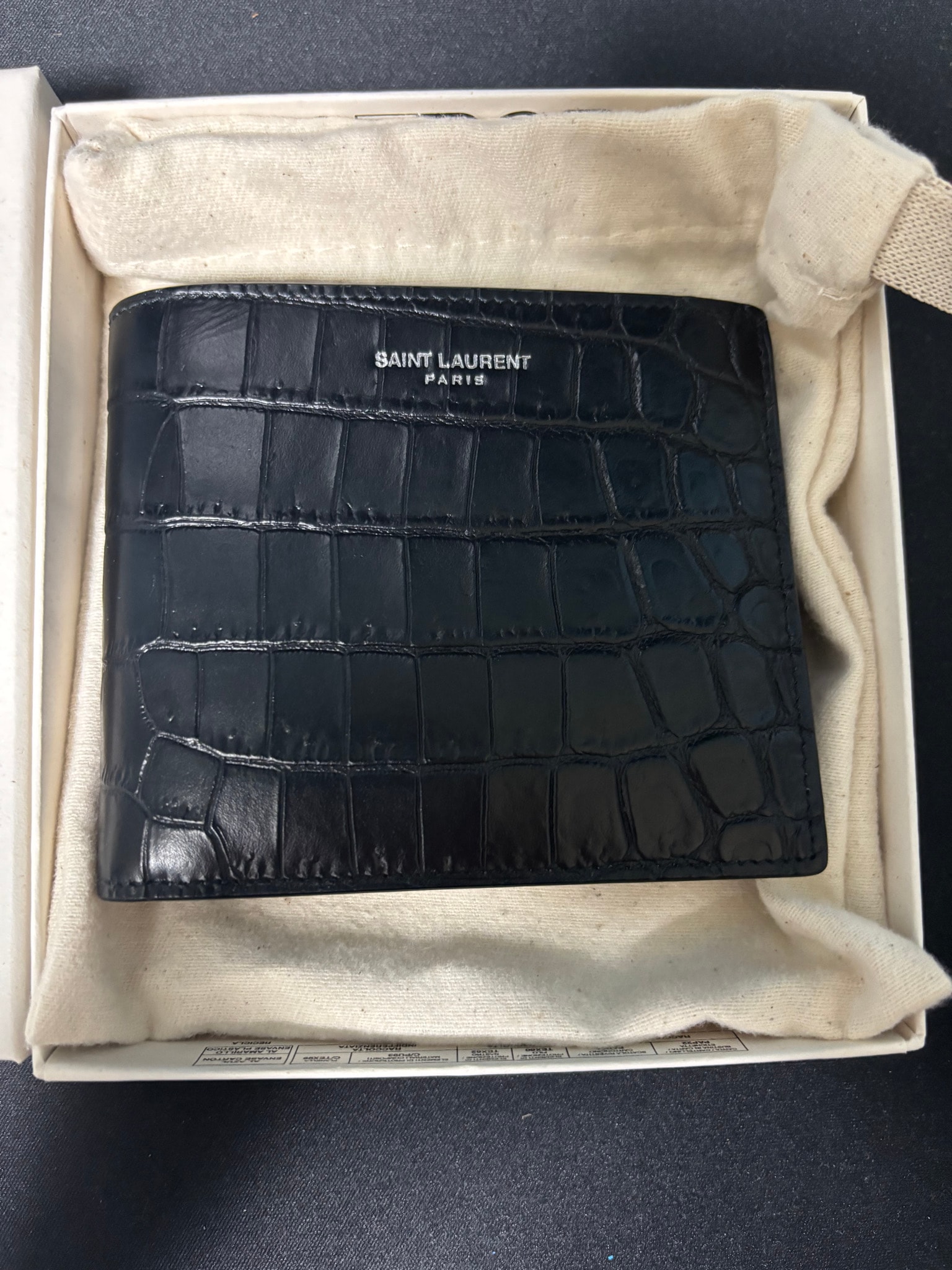 Saint Laurent Paris East/West Wallet "Black"