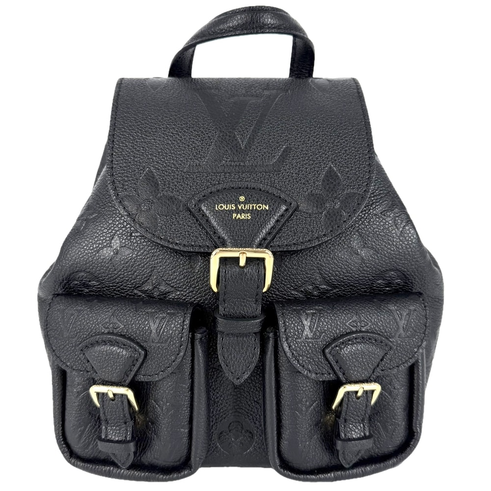 LOUIS VUITTON ルイヴィトン リュック バックアップ クロスボディバッグ バックパック M47072  モノグラム・アンプラント    ブラック 黒 ゴールド金具 メンズ【中古品】
