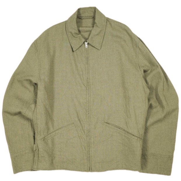 COMOLI コモリ 23AW 日本製 KHAKI縮絨ウール ジップショートジャケット Y03-01013 3 KHAKI アウター g26390