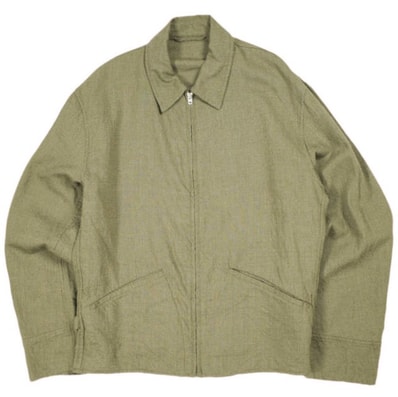 COMOLI コモリ 23AW 日本製 KHAKI縮絨ウール ジップショートジャケット Y03-01013 3 KHAKI アウター g26390