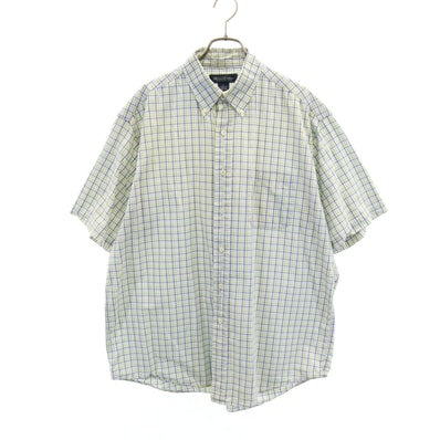 Brooks Brothers ブルックスブラザーズ チェック柄 半袖 ボタンダウンシャツ L マルチ