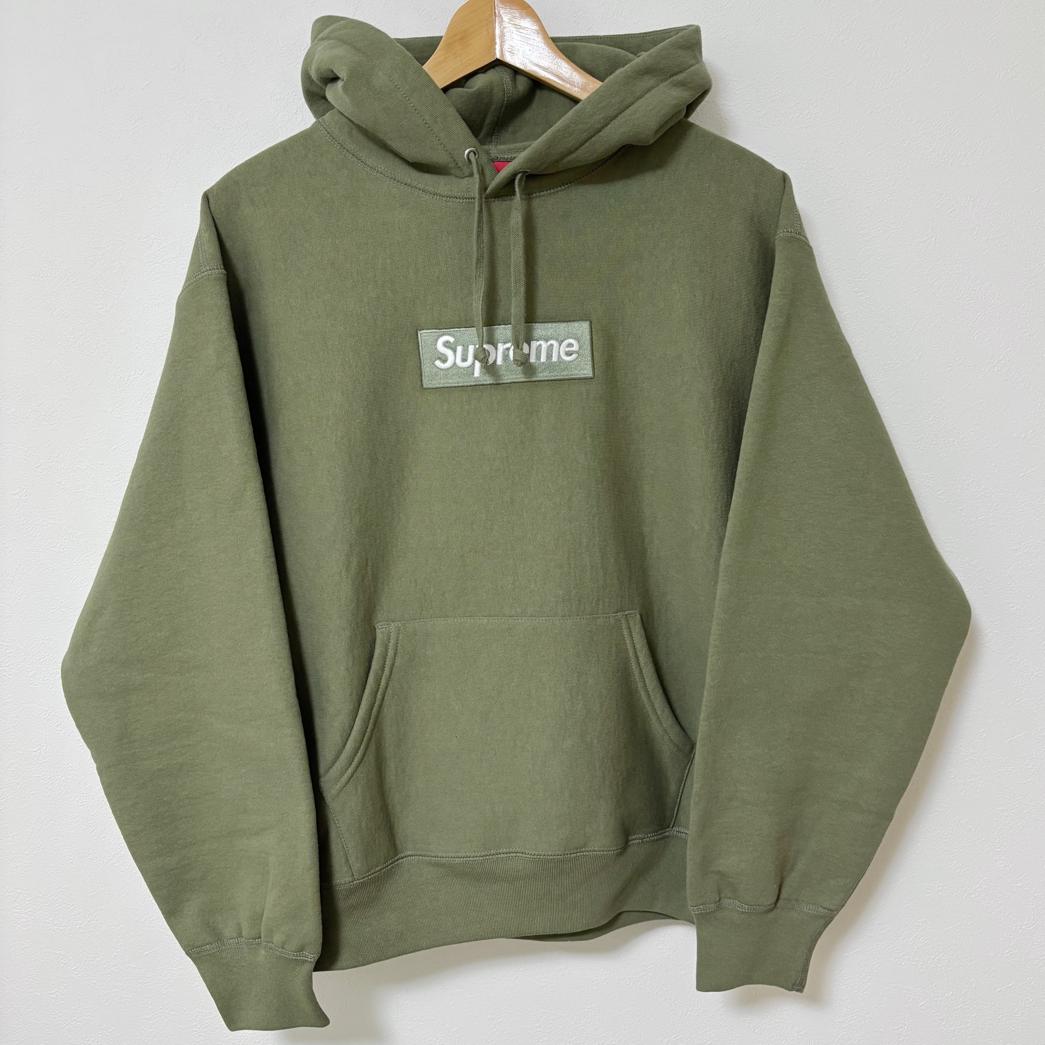Supreme Box Logo Hooded Sweatshirt (25FW) "Light Olive"
