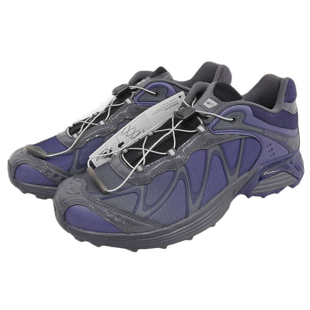 サロモン 新品同様 ビームス別注 XT-Whisper スニーカー シューズ メンズ グレー×パープル 27cm QK1235-04 8.5(UK)