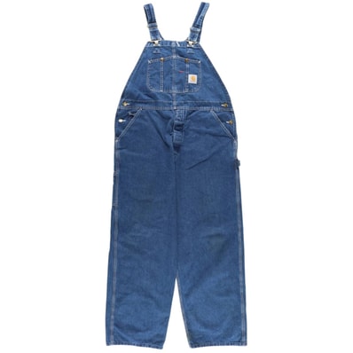 古着 00年代 カーハート Carhartt ビッグサイズ デニムオーバーオール USA製 メンズw40相当/eaa459842