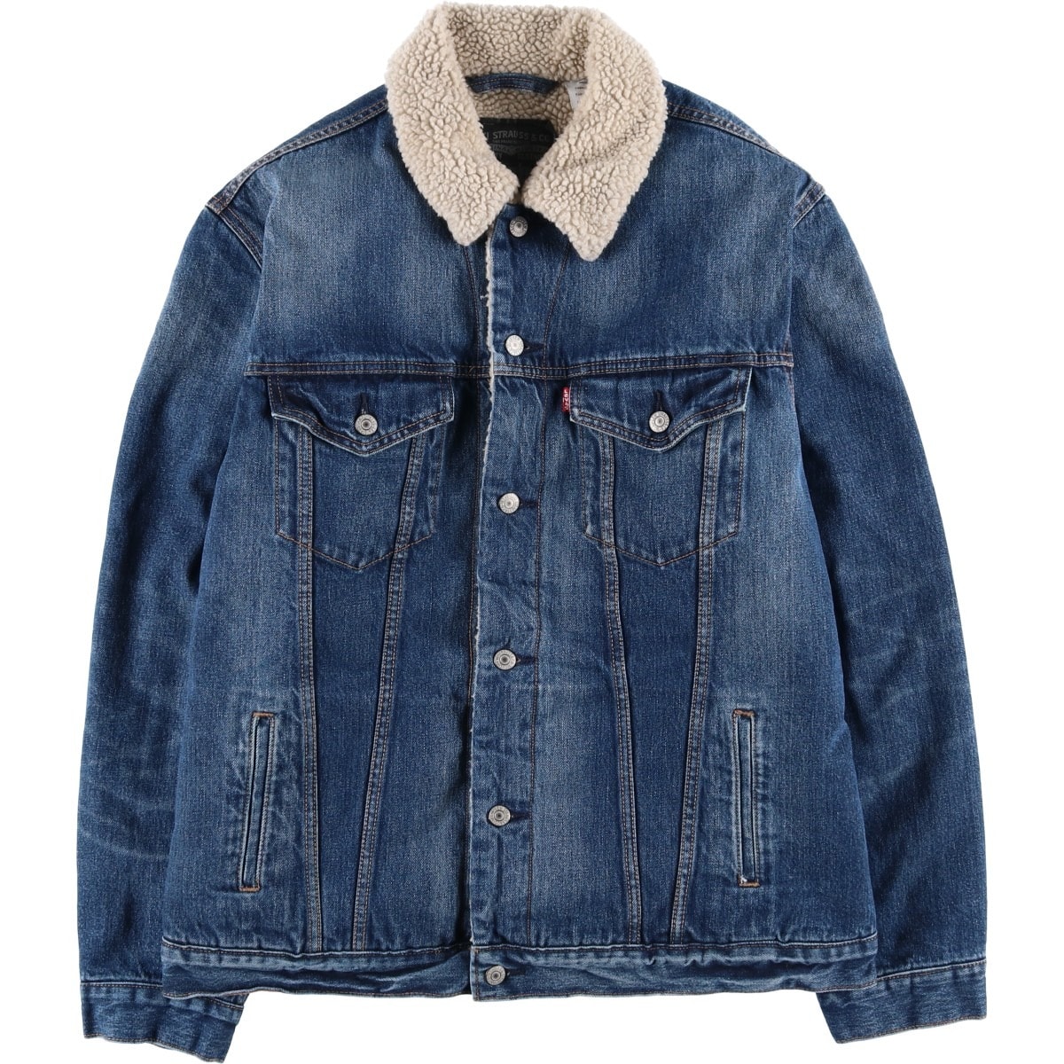 古着 リーバイス Levi's 中綿入り デニムボアジャケット メンズXL相当/eaa459309