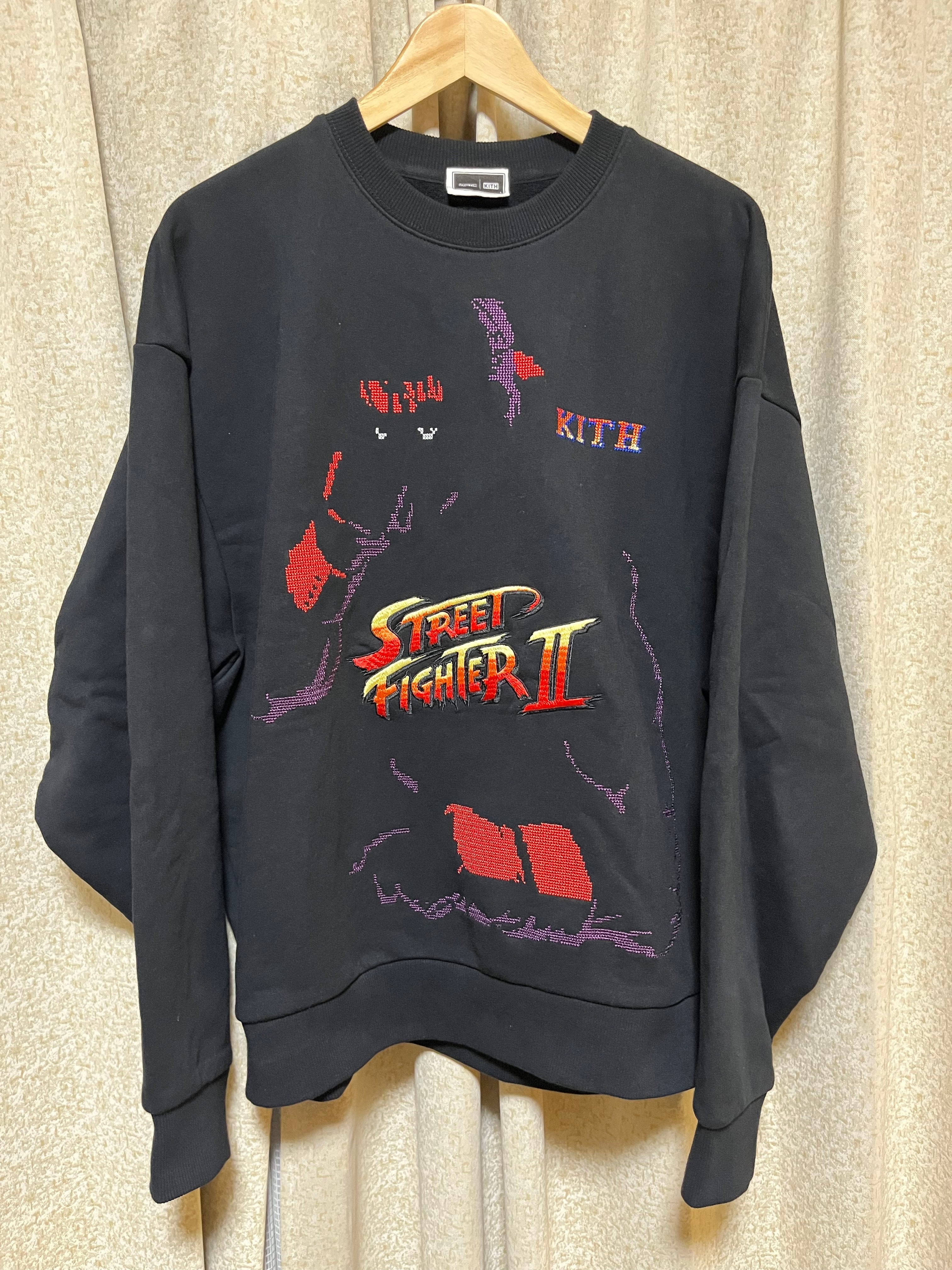Kith x Capcom Ryu Vintage Nelson Crewneck "Black"