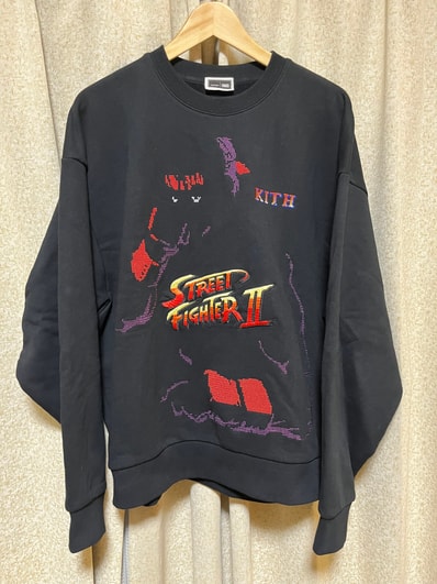 Kith x Capcom Ryu Vintage Nelson Crewneck "Black"