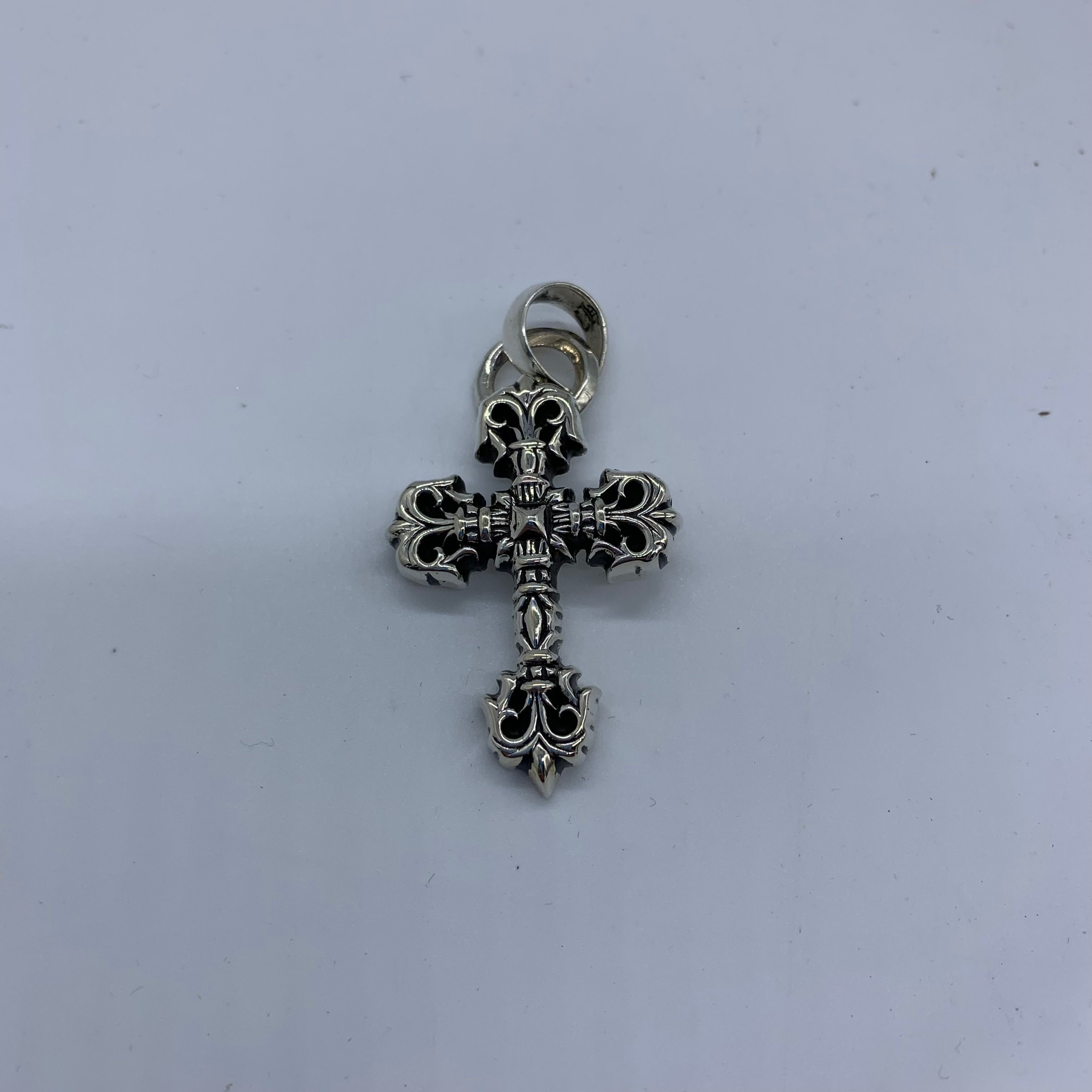 Chrome Hearts Philigree Cross Pendant XS with / Plain Bail "Silver"