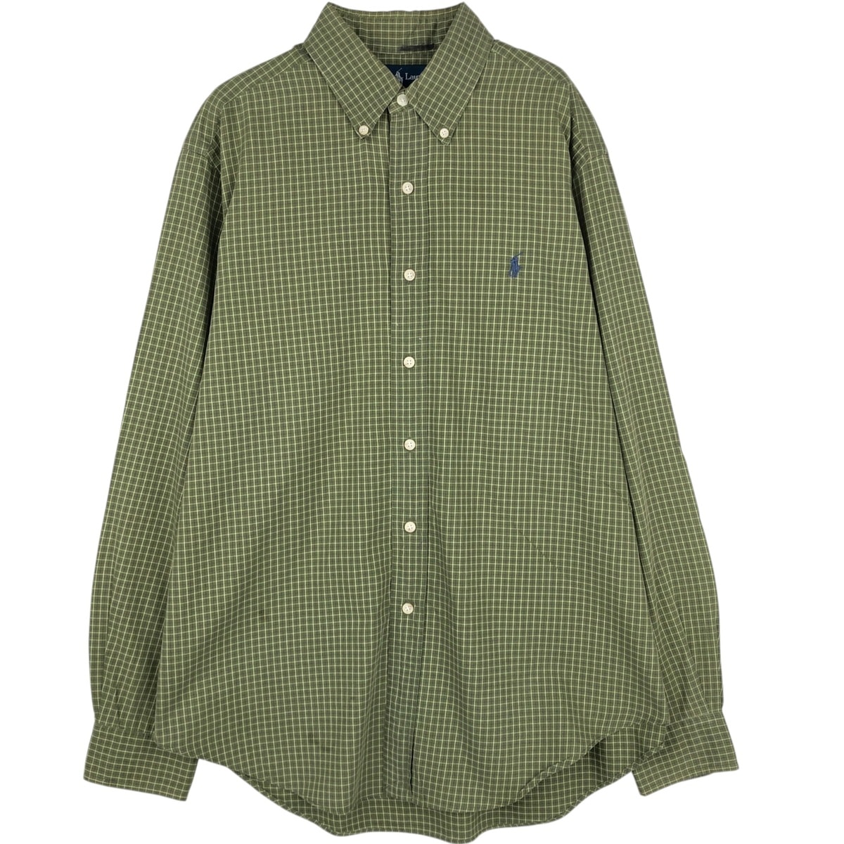 古着 ラルフローレン Ralph Lauren CLASSIC FIT 長袖 ボタンダウンチェックシャツ メンズL相当/eaa628953