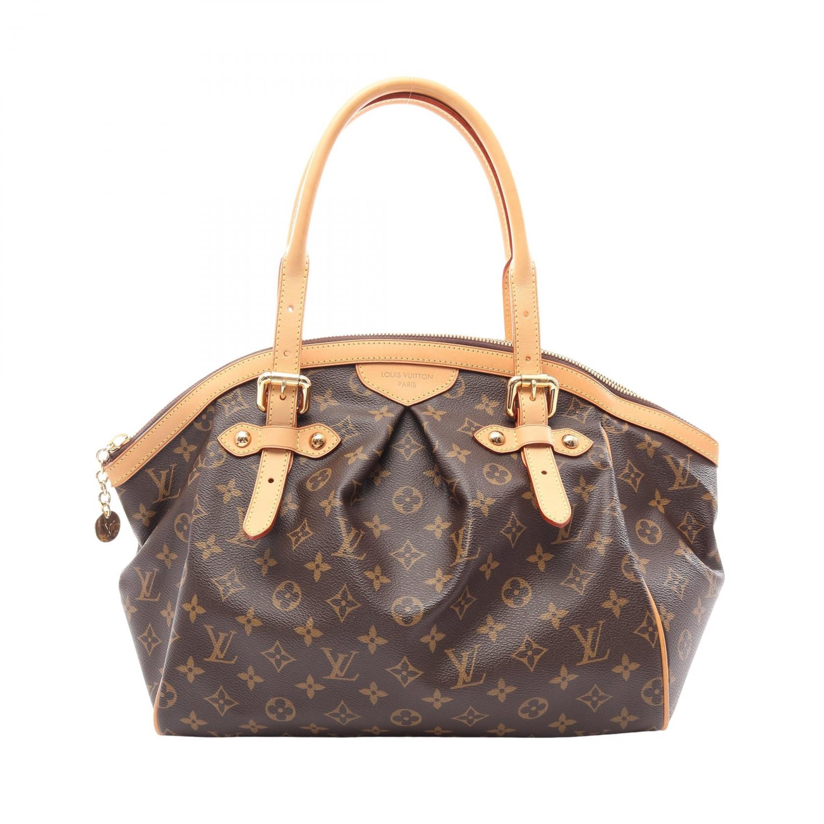 ルイ・ヴィトン LOUIS VUITTON ティヴォリGM ハンドバッグ バッグ PVCコーティングキャンバス レザー モノグラム レディース ブラウン系 M40144 【中古】