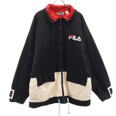 FILA フィラ 90s オールド 中綿ジャケット M ネイビー