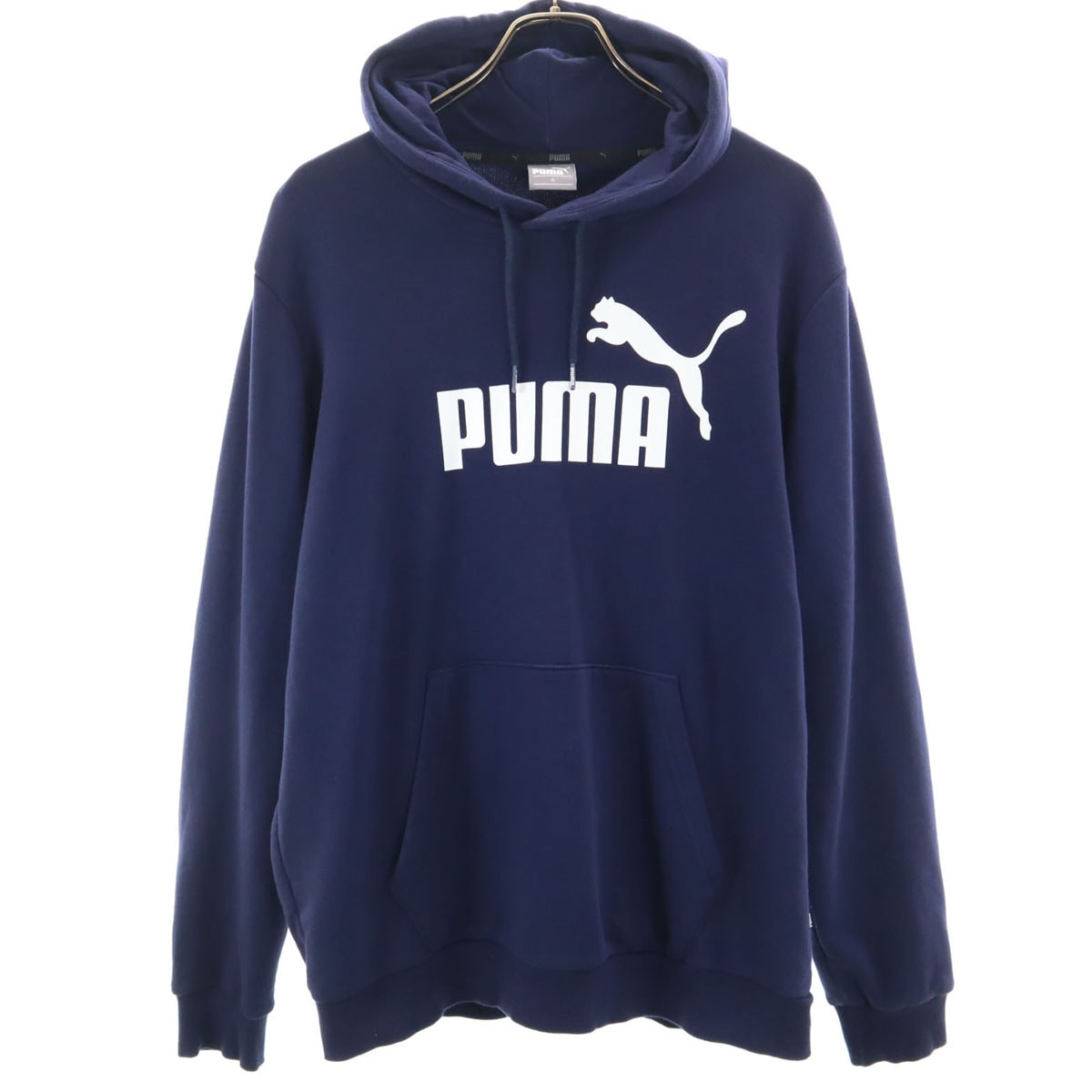 PUMA プーマ 長袖 スウェットパーカー XL ネイビー