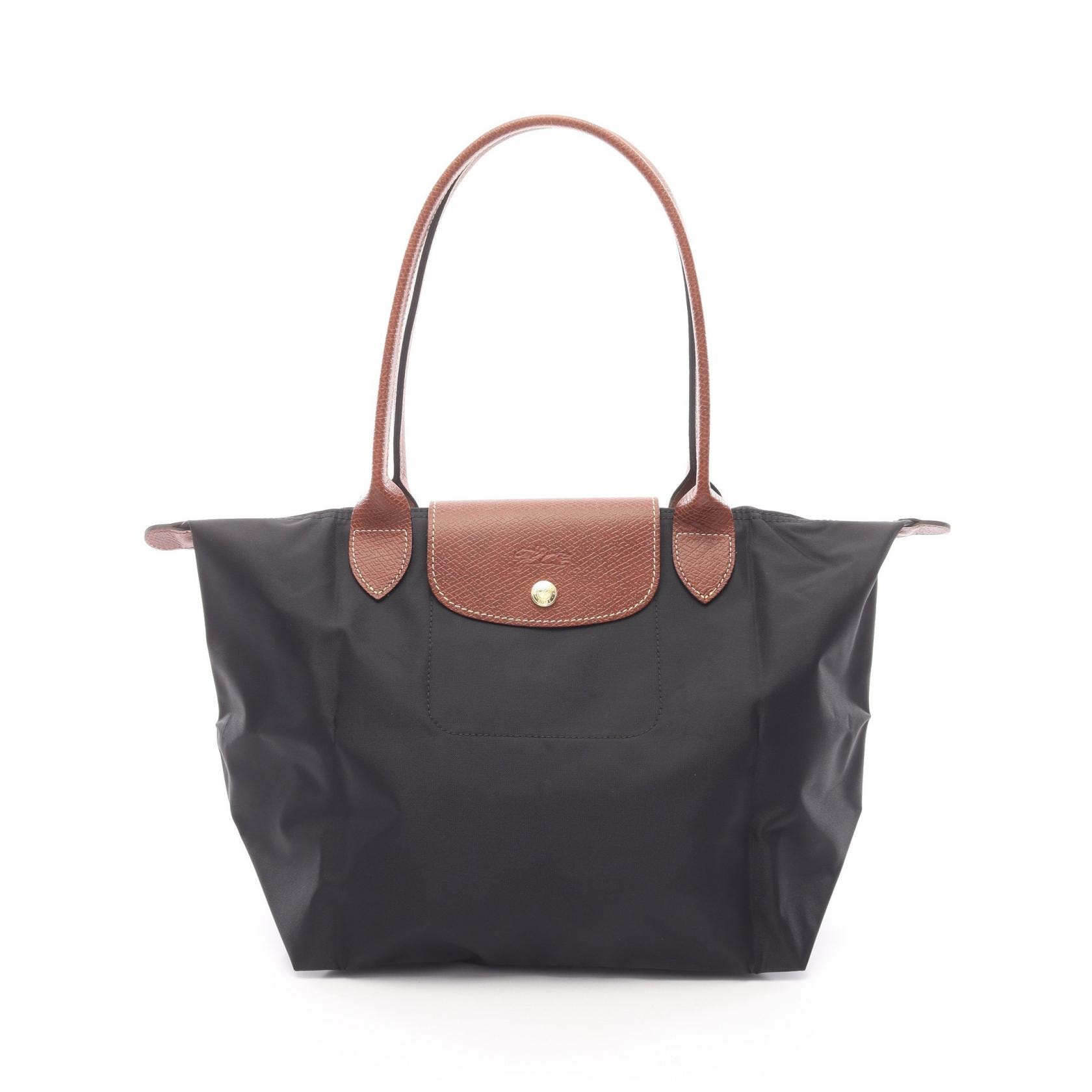ロンシャン Longchamp LE PLIAGE ORIGINAL M ル プリアージュ オリジナル M トートバッグ バッグ キャンバス レザー レディース ブラック系 / ブラウン系 L2605089001 【新品】