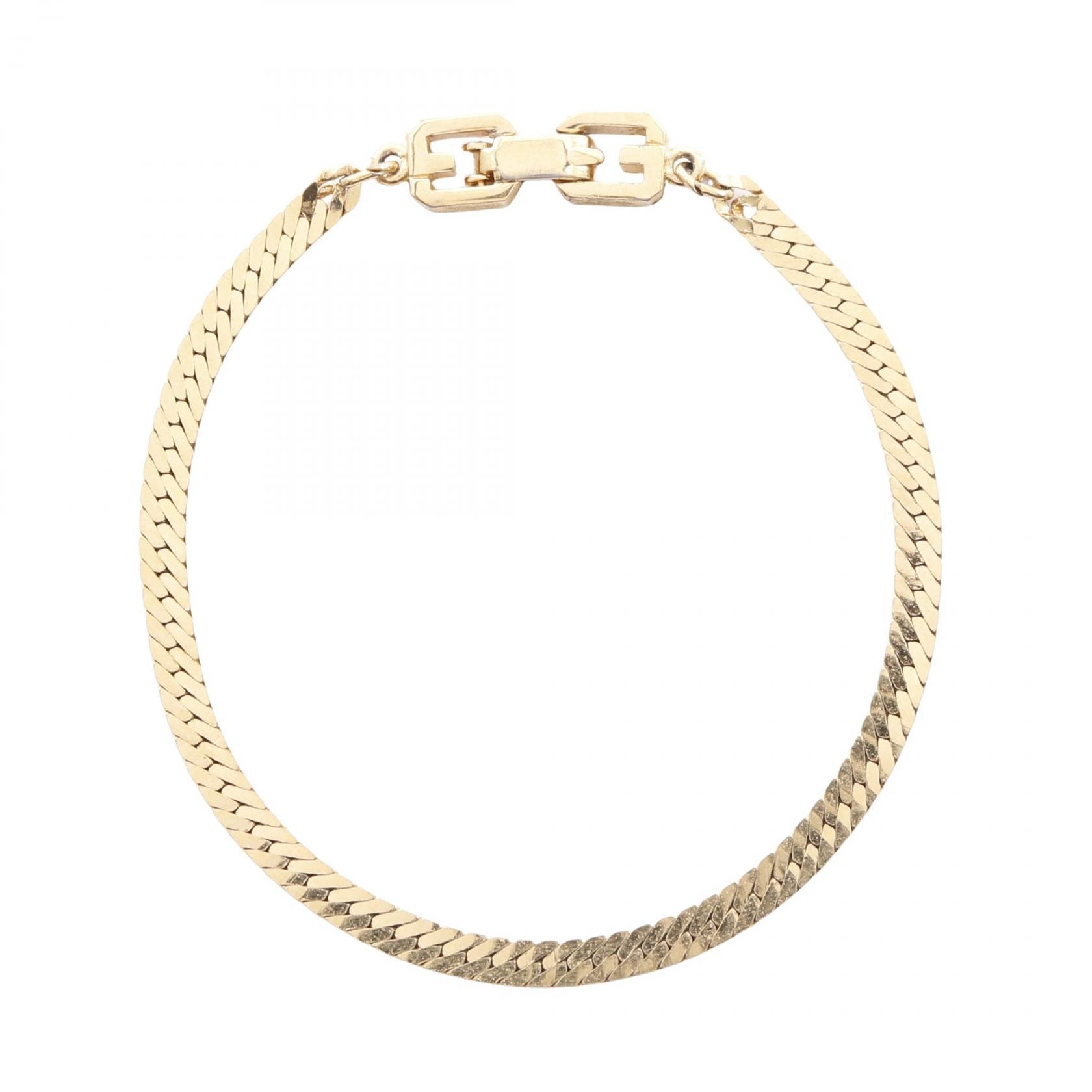 ジバンシィ GIVENCHY Gロゴ ブレスレット アクセサリー GP(ゴールドメッキ) レディース ゴールド系 【中古】