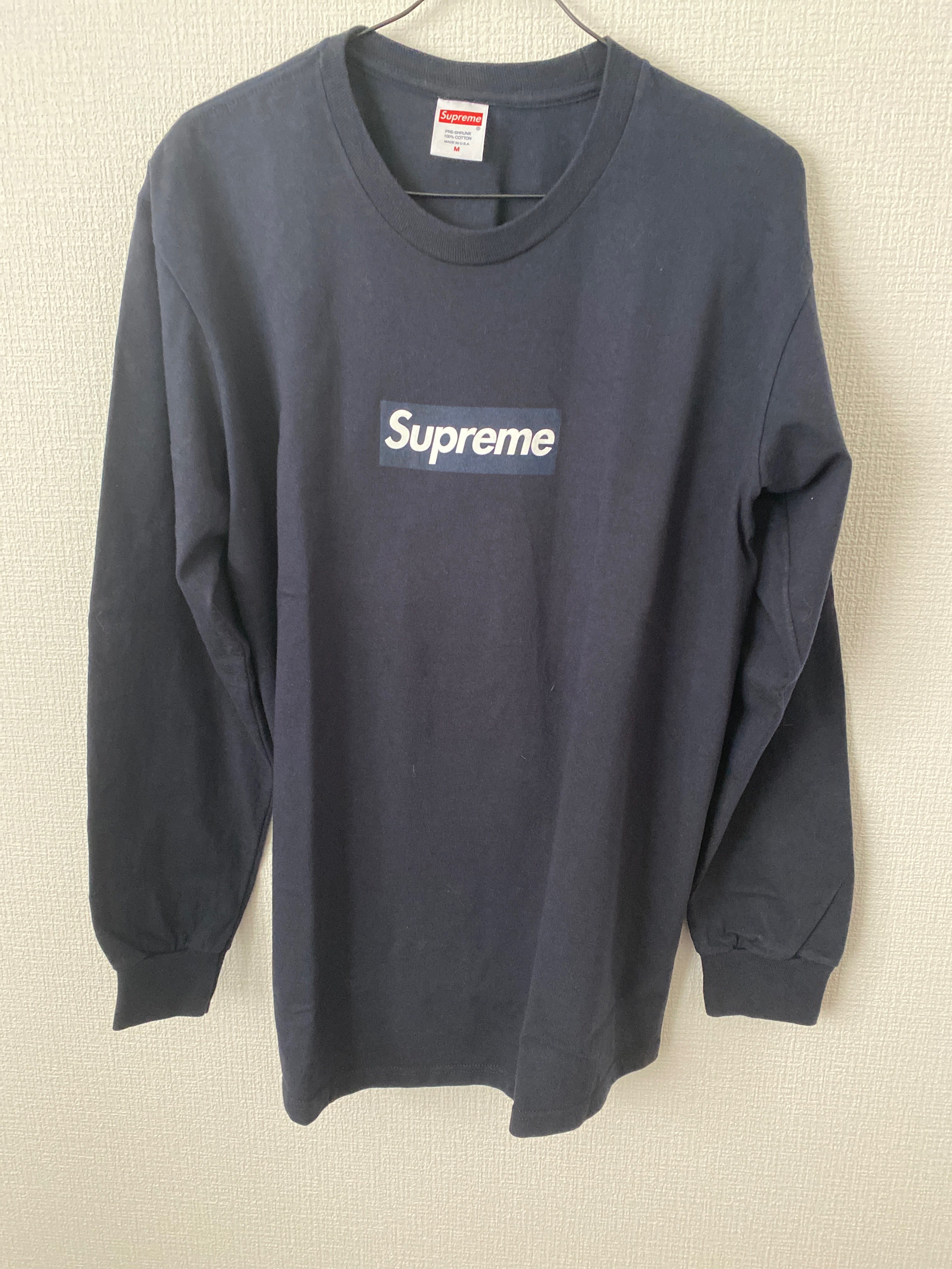 Supreme Box Logo L/S Tee "Navy"