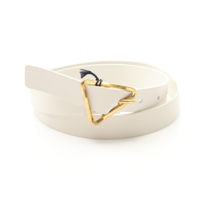 ボッテガヴェネタ BOTTEGA VENETA グラスプ トライアングル ベルト 衣料品 レザー レディース ホワイト系 679476VMAU3900985 【新品】