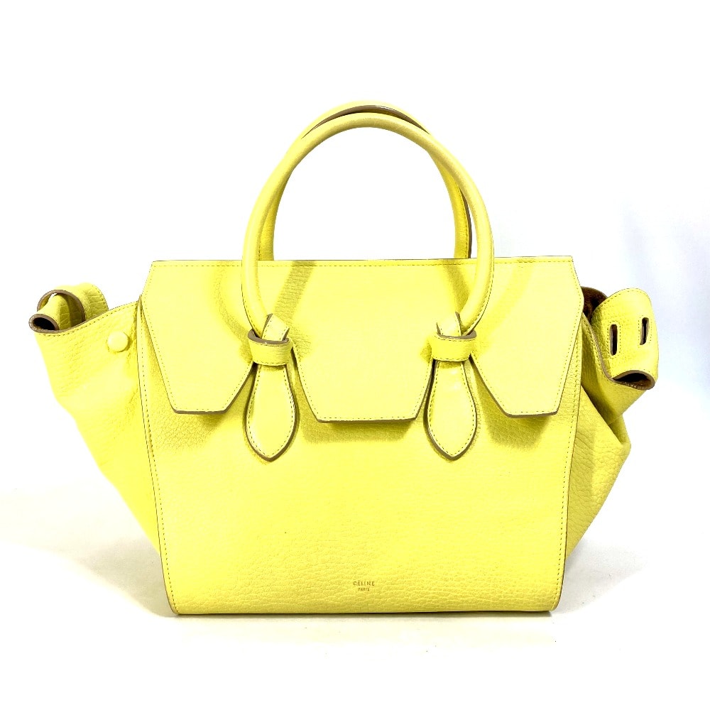 セリーヌ CELINE タイミニ タイバッグ 175883 トートバッグ ベルトバッグ カバン ハンドバッグ レザー イエロー