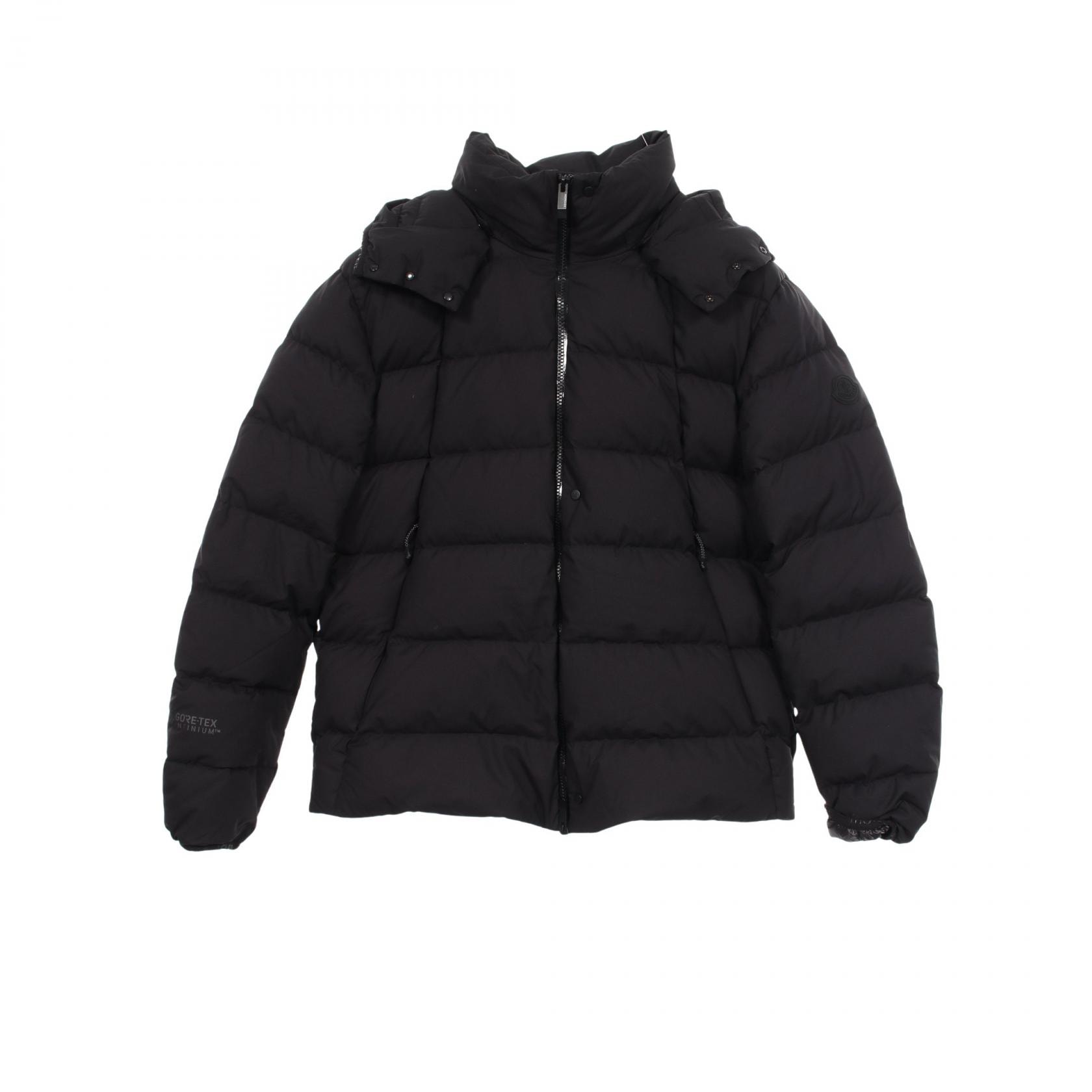 モンクレール MONCLER SABOR ダウンジャケット 衣料品 アウター ナイロン メンズ ブラック系 1A00041 【中古】