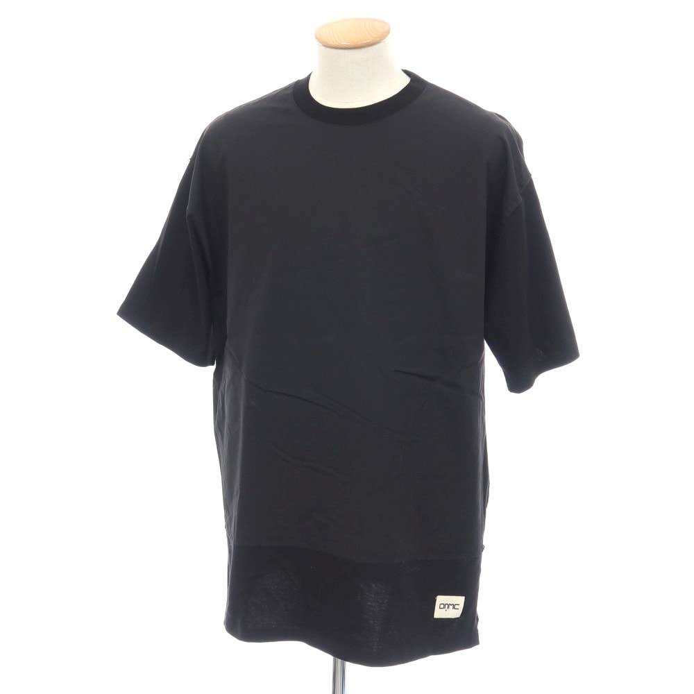 【中古】オーエーエムシー OAMC コットン 切り替えデザイン クルーネック 半袖Tシャツ ブラック【サイズS】【メンズ】