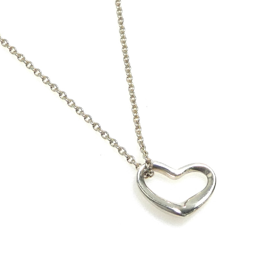 ティファニー TIFFANY&Co. ネックレス オープンハート ミニ シルバー925 シルバー レディース【中古】 56690a