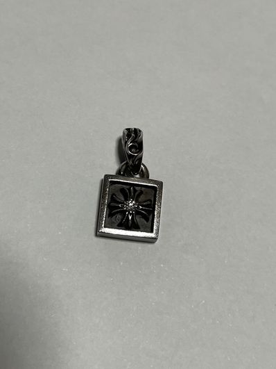 Chrome Hearts Framed CH Plus Charm "Silver"