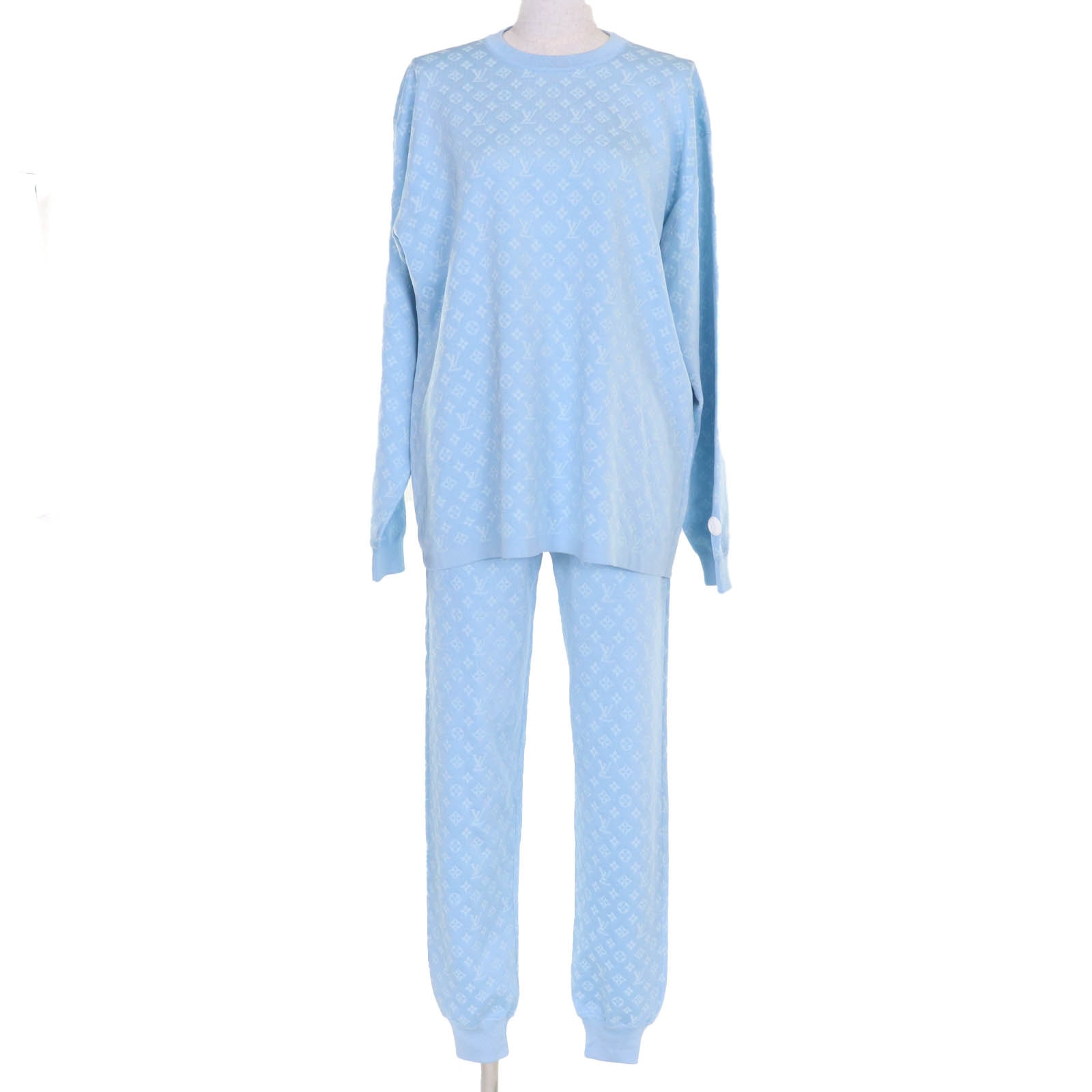 極美品 ルイヴィトン
 セットアップ ライトブルー レディース S