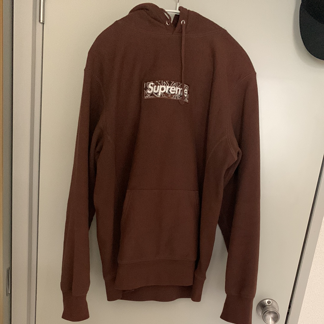 Supreme Bandana Box Logo Hooded Sweatshirt "Brown"
