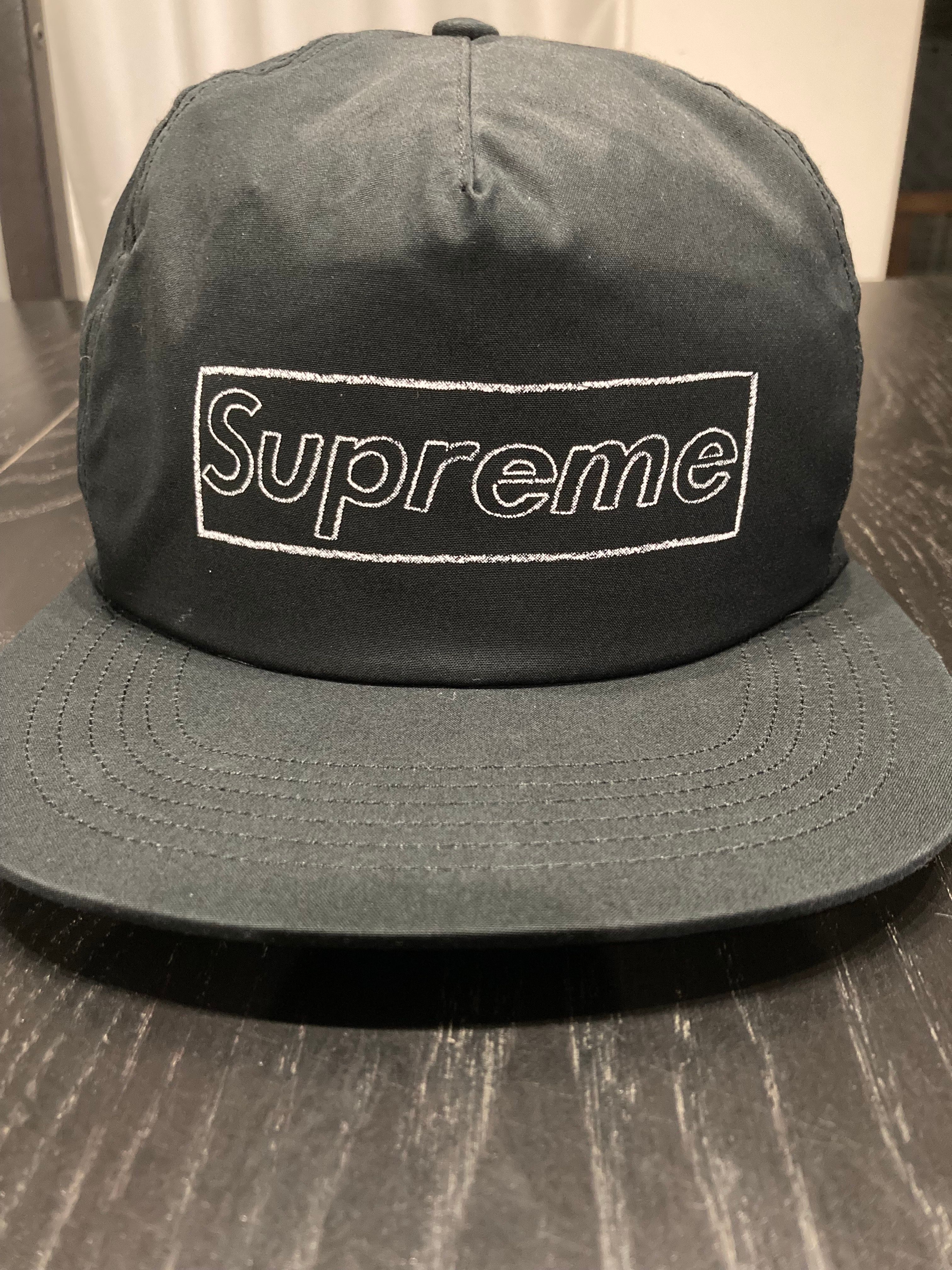 Supreme KAWS Chalk Logo 5-Panel "Black"
