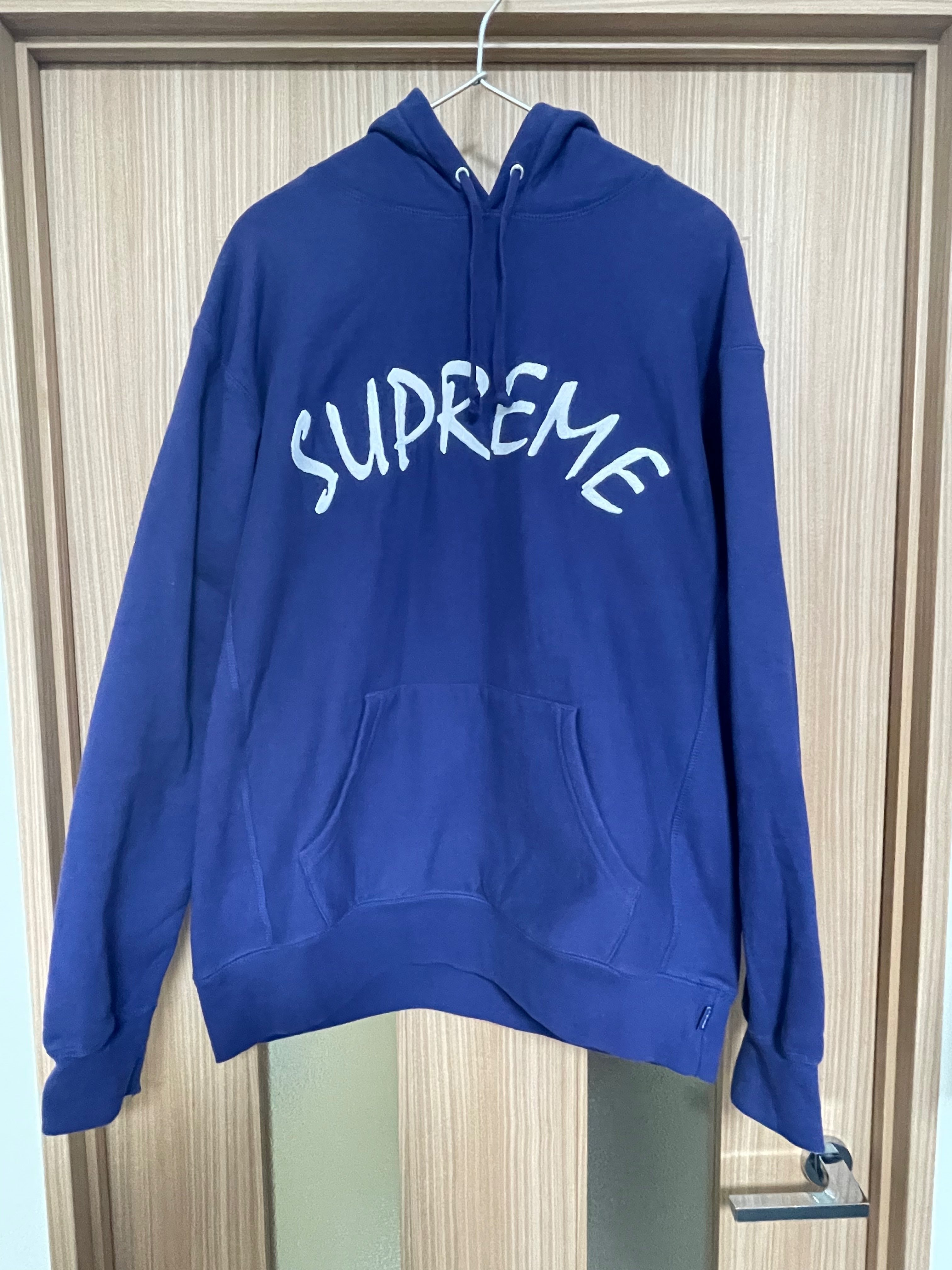 Supreme FTP Arc Hooded Sweatshirt "Washed Navy"