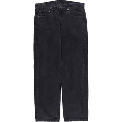 古着 リーバイス Levi's 505 ブラックデニム テーパードデニムパンツ メンズw32相当/eaa617256
