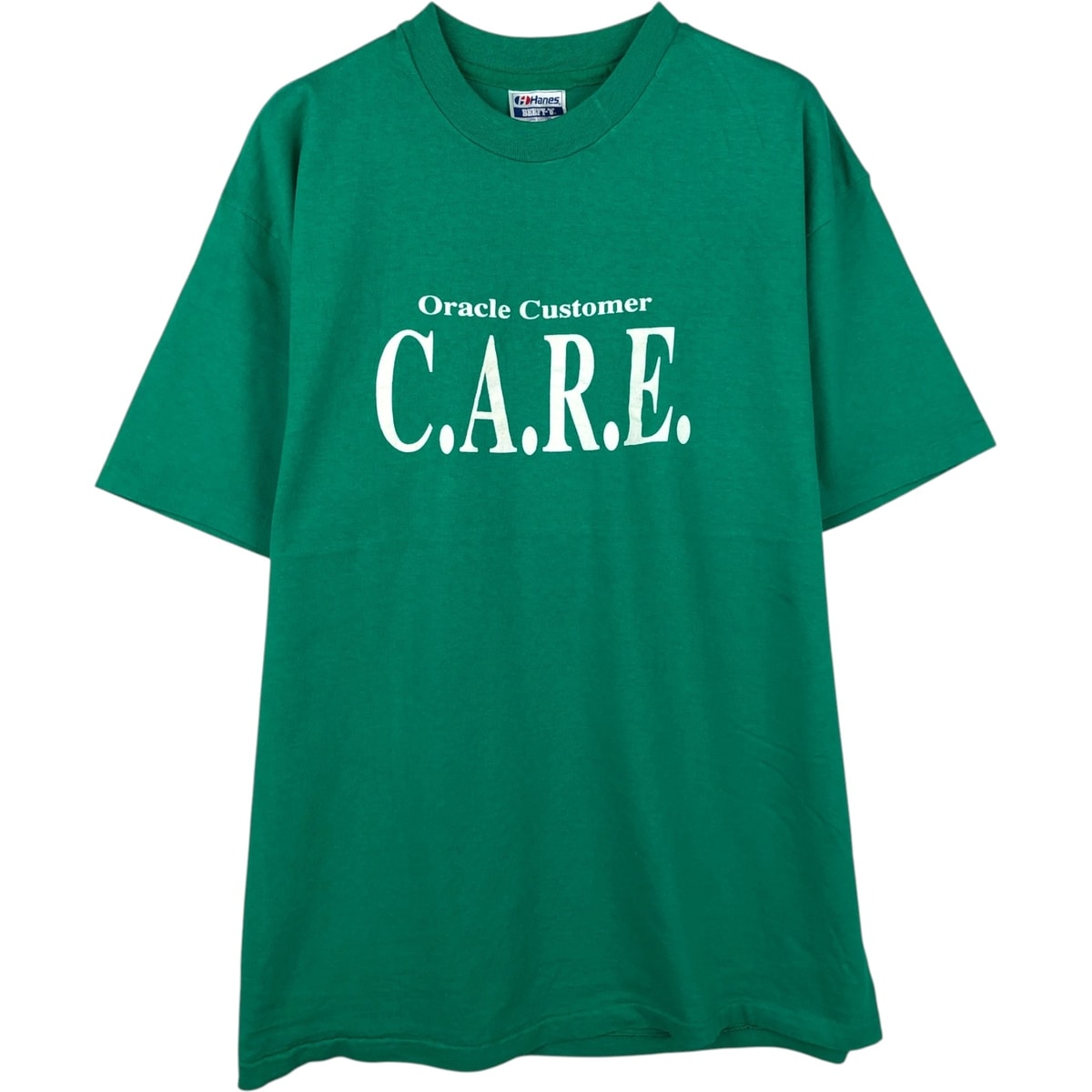 古着 80年代 ヘインズ Hanes BEEFY-T 青タグ メッセージプリントTシャツ USA製 メンズXL相当 ヴィンテージ/eaa639131