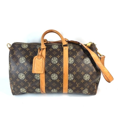 ルイヴィトン LOUIS VUITTON キーポルバンドリエール45 モノグラム クリストファーネメス コラボ カバン 旅行バッグ トラベルバッグ ボストンバッグ モノグラムキャンバス ブラウン