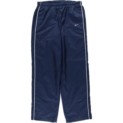 古着 ナイキ NIKE ウォームアップパンツ ライン入り ナイロンパンツ シャカシャカパンツ メンズL相当/eaa635948