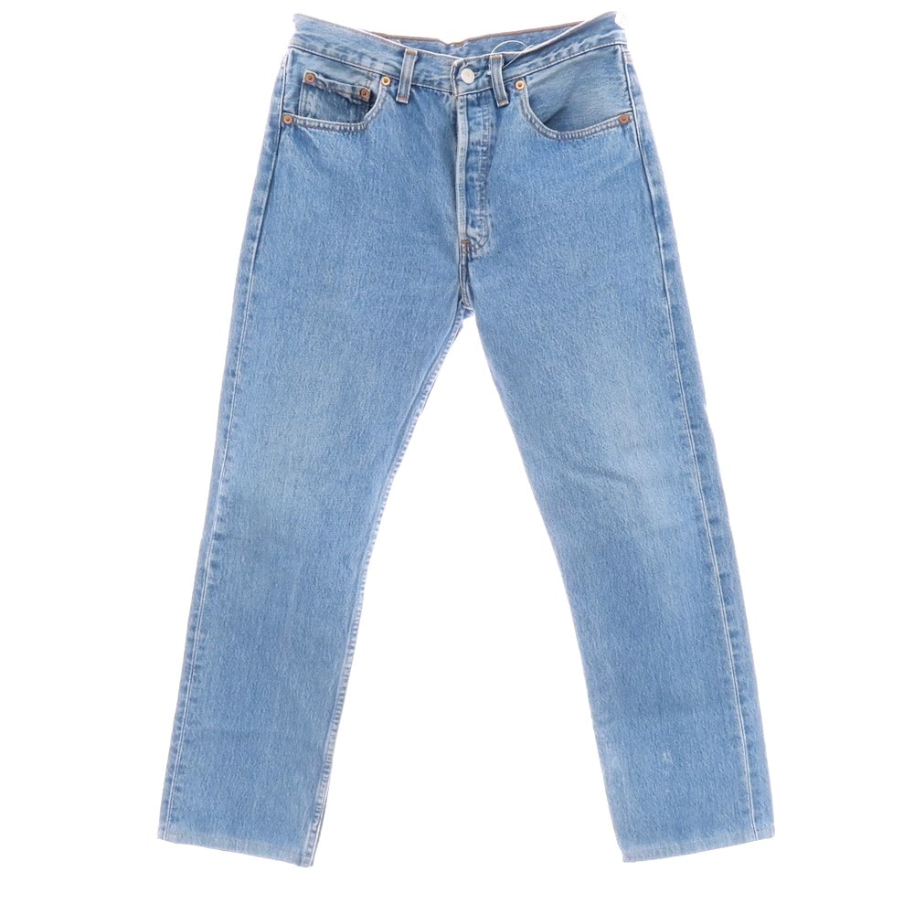 【中古】リーバイス Levi's 501 コットン デニムパンツ ジーンズ ライトブルー【サイズ32】【メンズ】