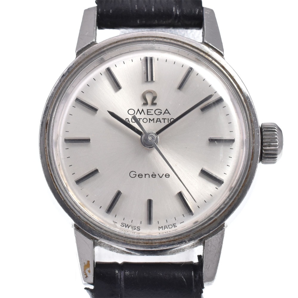 オメガ OMEGA 565.002 ヴィンテージ ジュネーブ Cal.671 シルバー 自動巻き レディース 良品 腕時計 O#147727