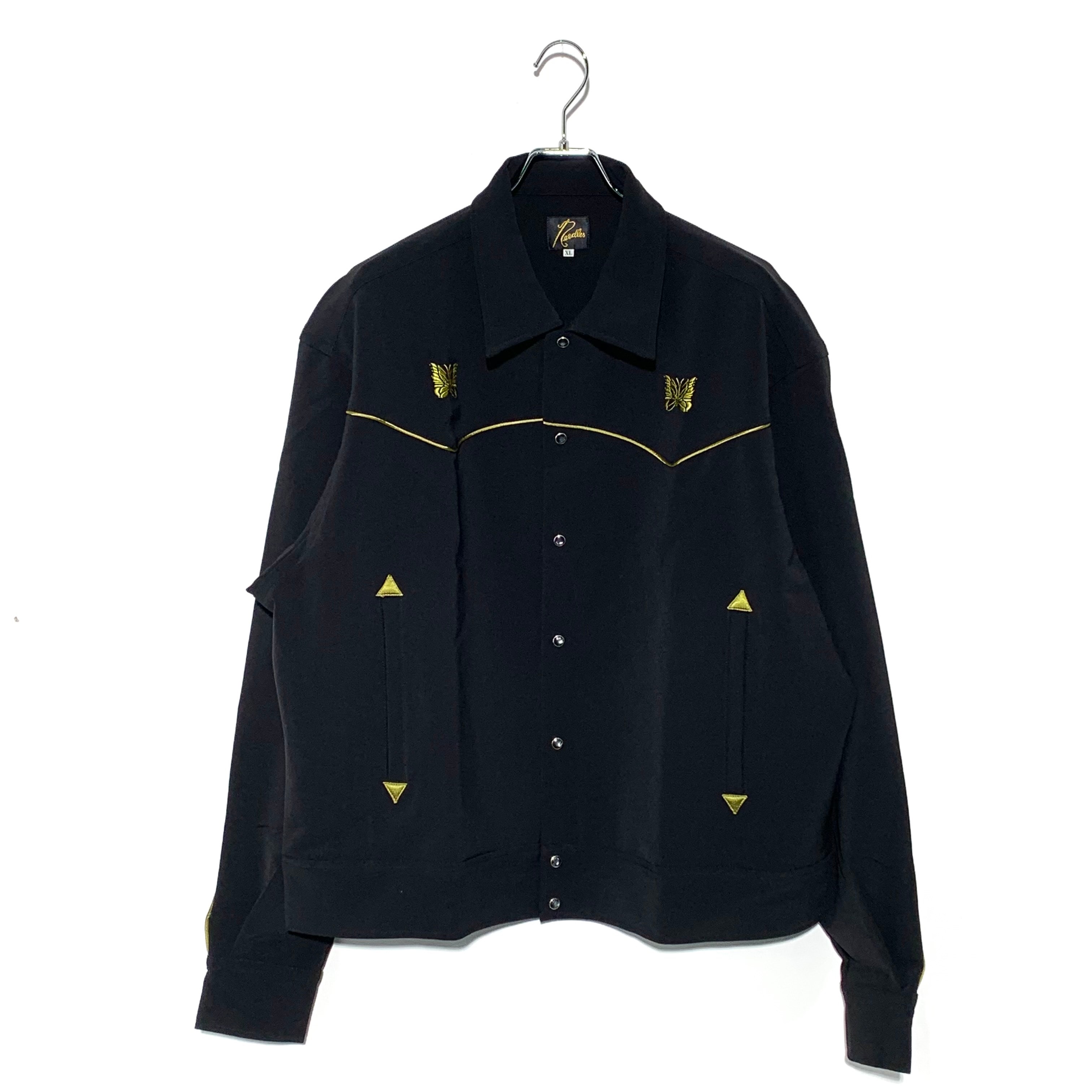 NEEDLES Piping Cowboy Jacket Double Cloth "Black"