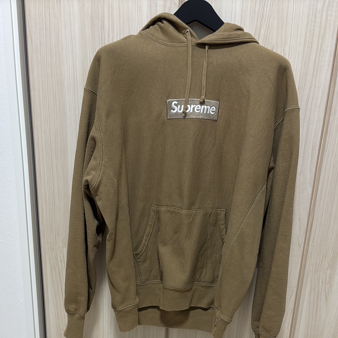 Supreme Box Logo Hooded Sweatshirt "Dark Sand" (23FW)