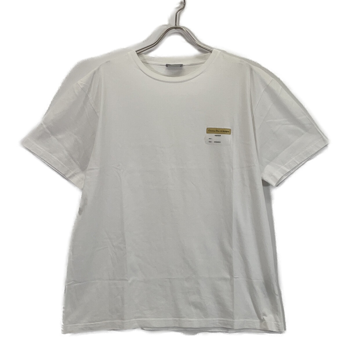 ディオール 923J611B0533 19SS ホワイト ビジターパッチTシャツ L