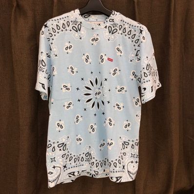 Supreme Small Box Tee "Bandana Blue"(21SS)