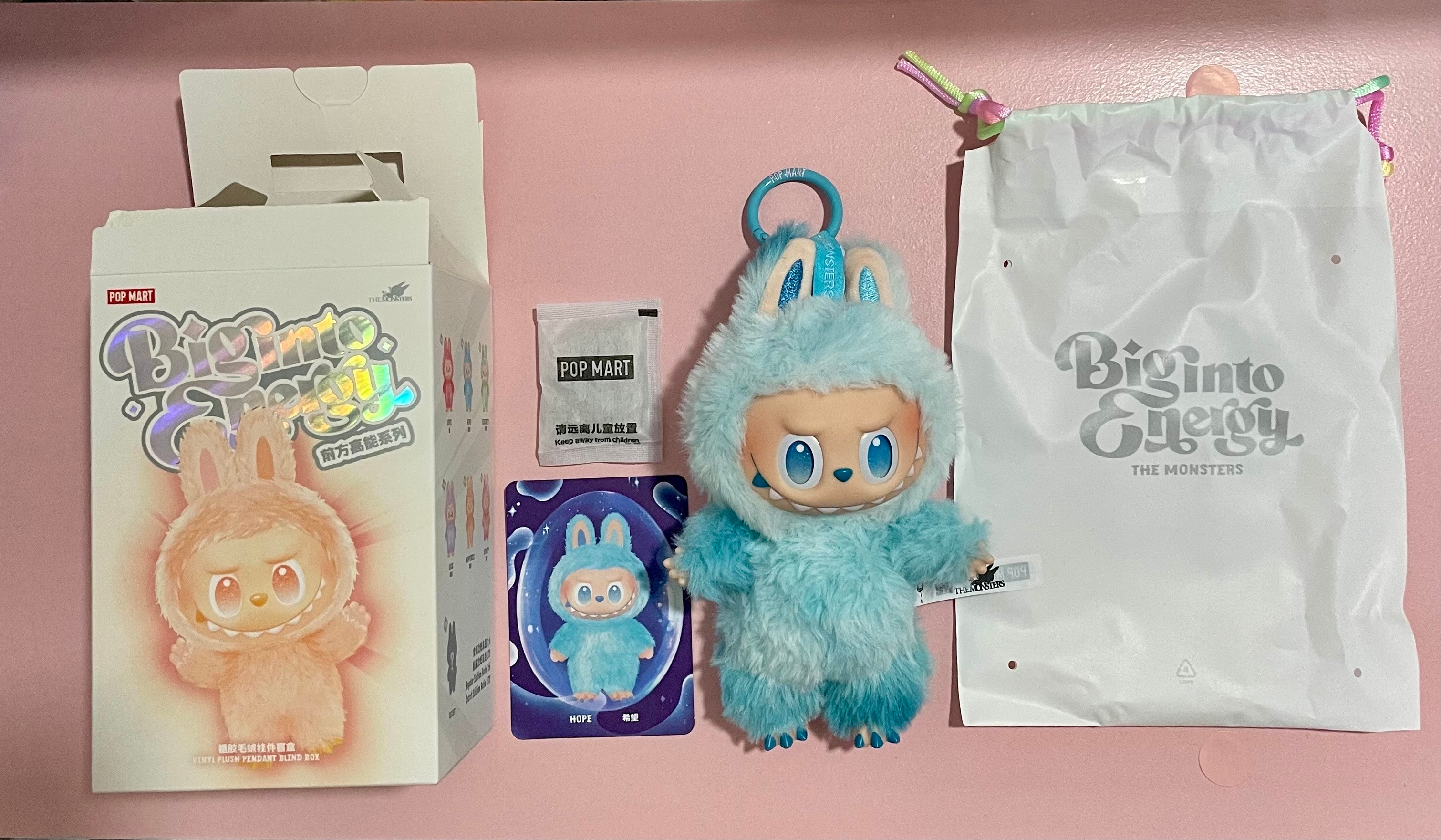 POP MART THE MONSTERS (LABUBU) Big into Energy Series Plush Pendant HOPE