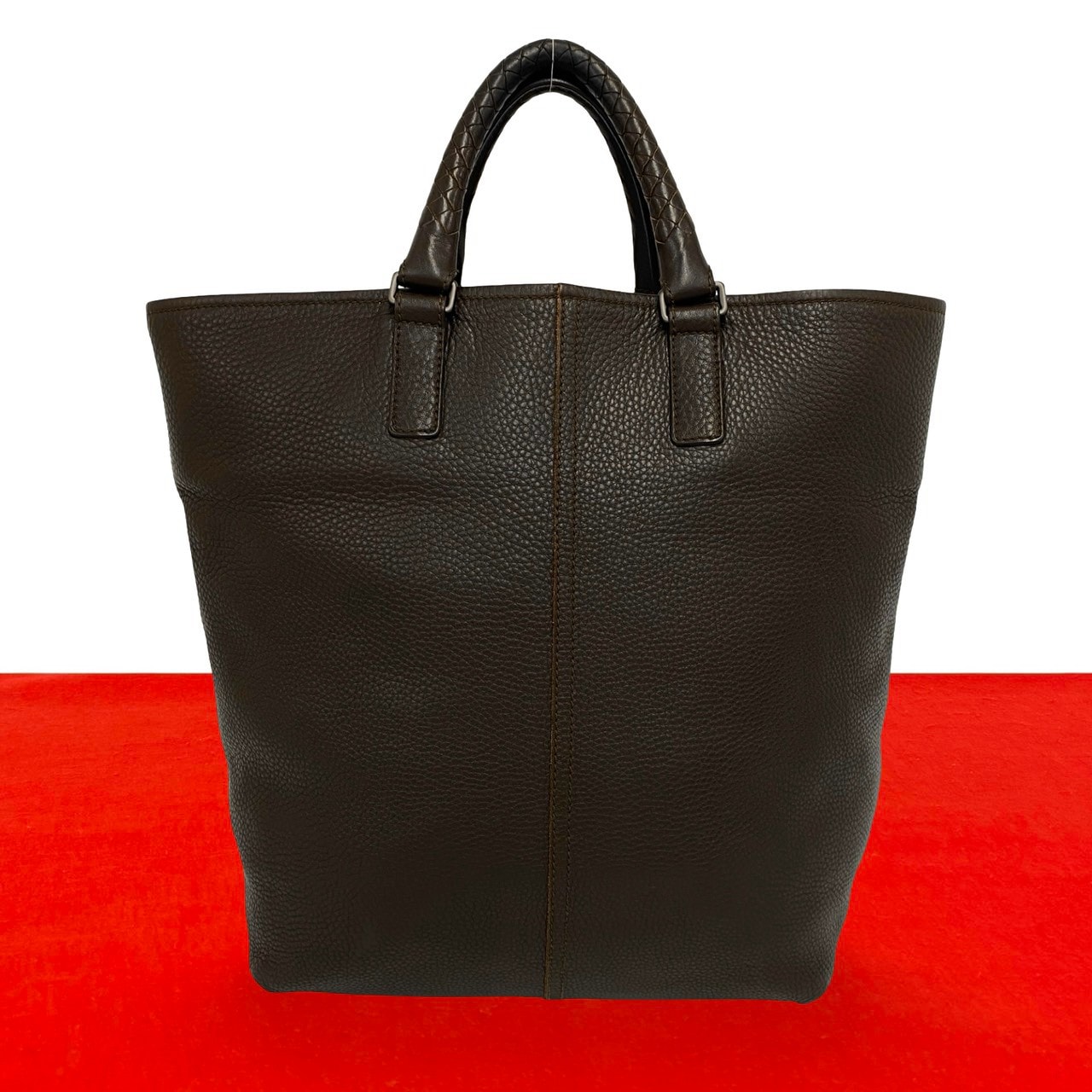 BOTTEGA VENETA ボッテガヴェネタ イントレチャート レザー トートバッグ ブラウン
 19035