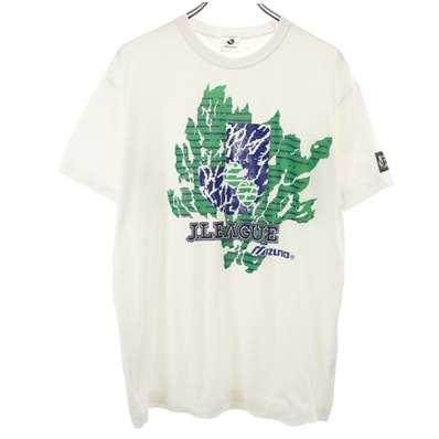 Mizuno ミズノ Jリーグ 半袖 Tシャツ LL 白 サッカー