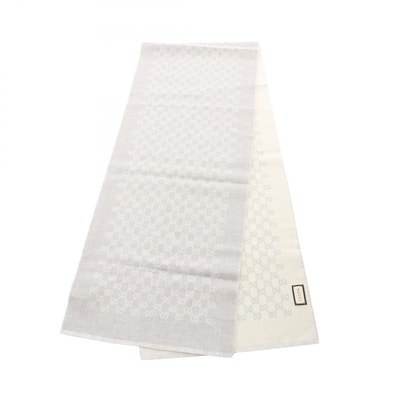 グッチ GUCCI GG柄 マフラー 衣料品 ウール レディース グレー系 【中古】