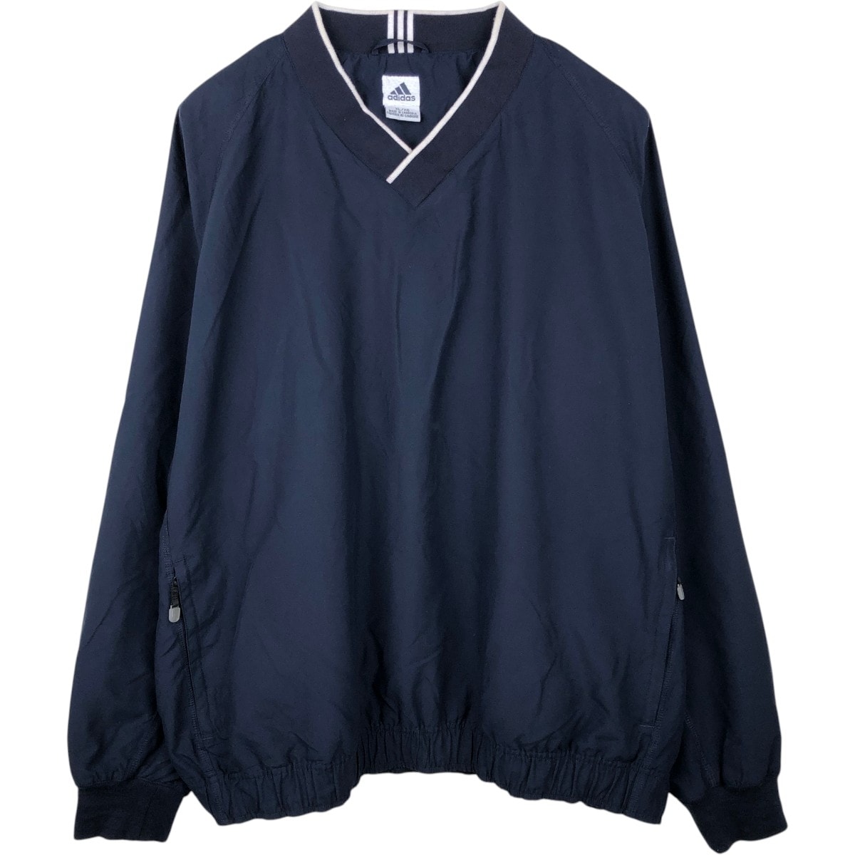 古着 00年代 アディダス adidas CLIMASHELL WIND Vネック ウォームアッププルオーバー メンズXL相当/eaa665536
