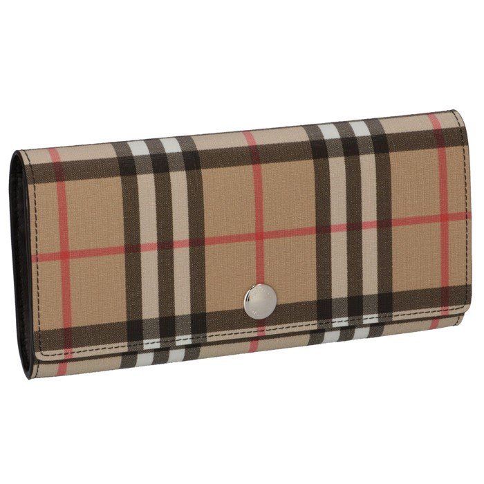 BURBERRY Vintage Check E Canvas Continental Wallet