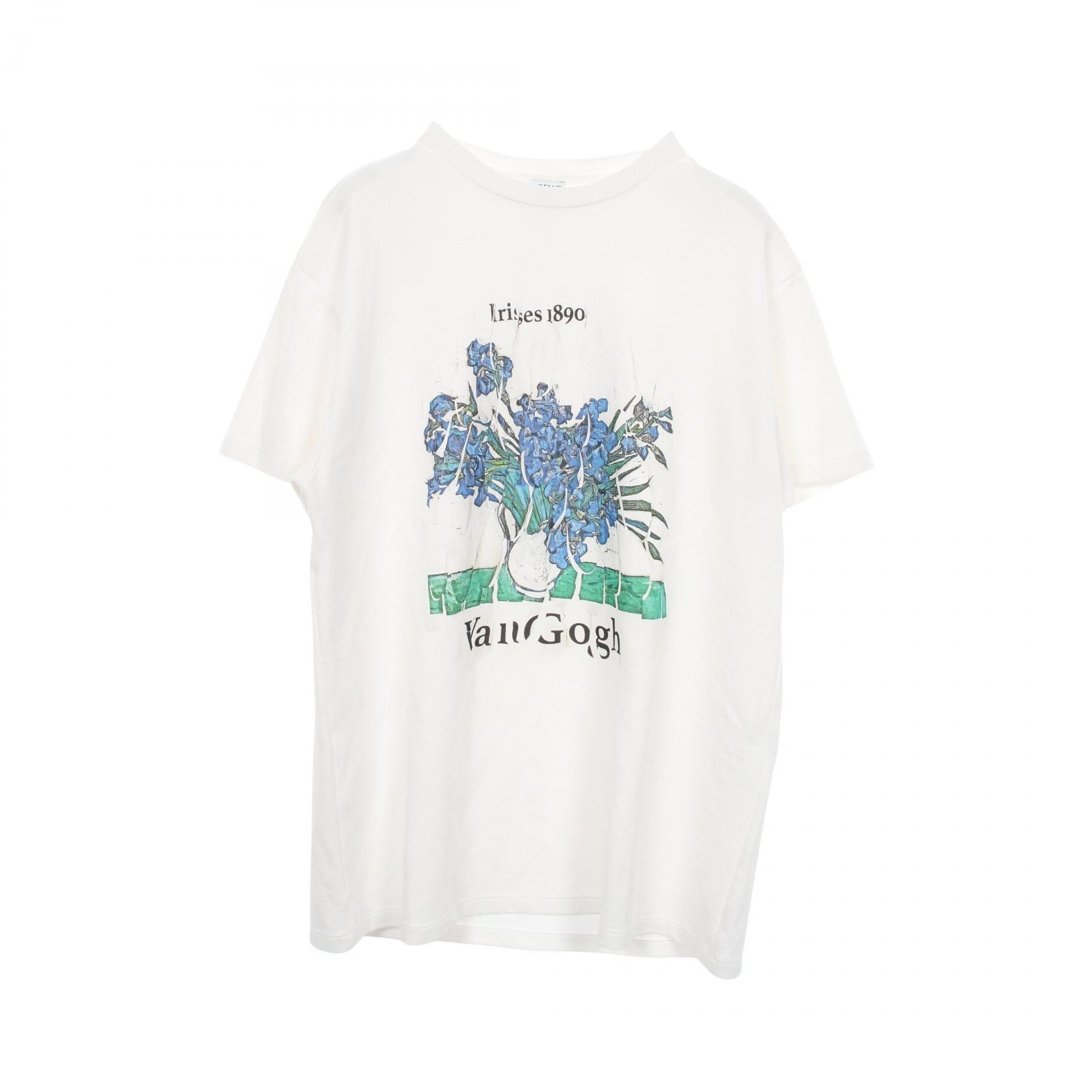 ロエベ LOEWE RELAXED FIT TEE ヴァン ゴッホ アイリスプリント 半袖Tシャツ 衣料品 トップス コットン レディース ホワイト系 / マルチカラー 【中古】