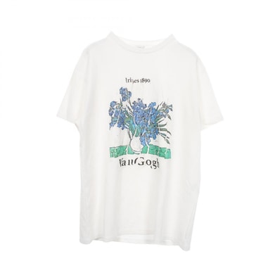 ロエベ LOEWE RELAXED FIT TEE ヴァン ゴッホ アイリスプリント 半袖Tシャツ 衣料品 トップス コットン レディース ホワイト系 / マルチカラー 【中古】