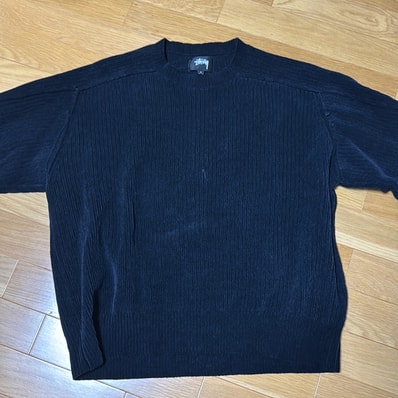 Stussy Exposed Seam Crew "Black"